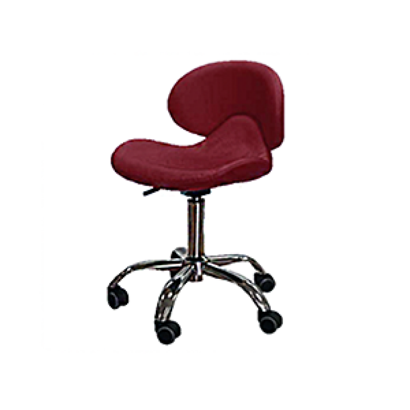 Cre8tion Nail Technician Chair, Burgundy, 29037 BB KK (NOT Included Shipping Charge) 